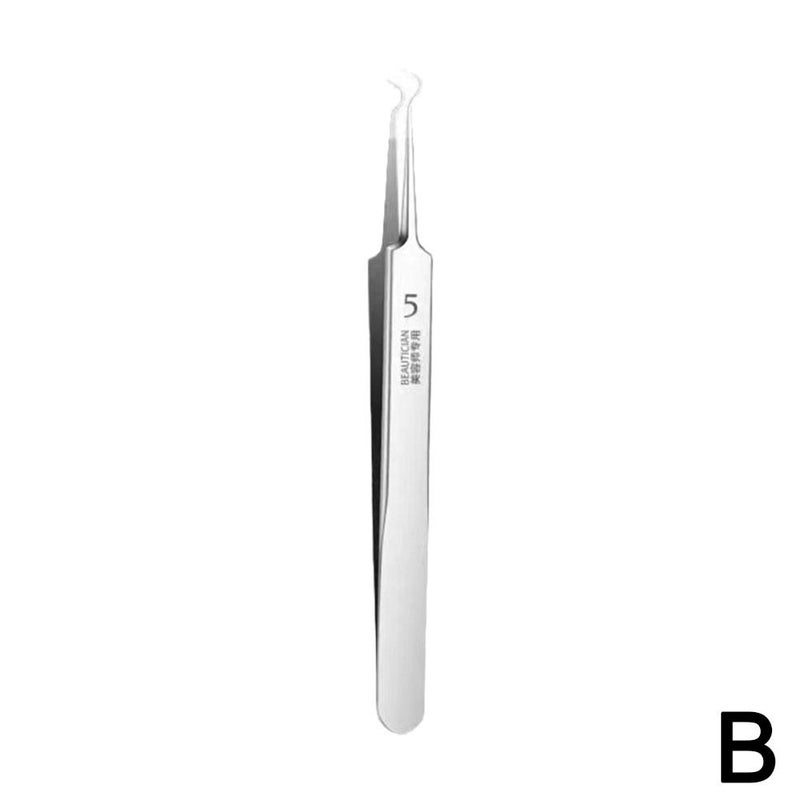Acne tweezers, pimple extractors, blackhead removers, stainless steel acne needles, beauty tools.